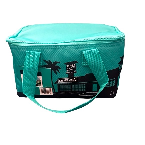Trader Joe’s Mini Insulated Cooler Lunch Bag Teal - Picture 2 of 3